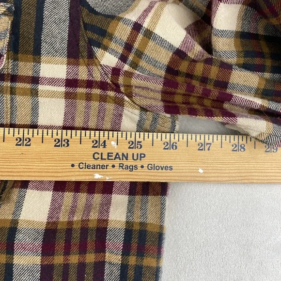 Legendary Whitetails Buck Camp Grandpa Plaid Button Up Flannel Shirt Mens 2XT - Picture 6 of 14